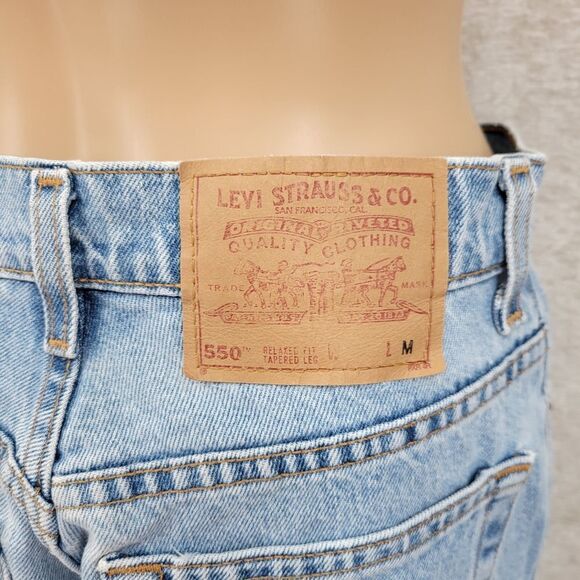 Levi's 550 Vintage 90s Light Wash Blue Jeans High Waisted Relaxed Fit Women's - Picture 7 of 13